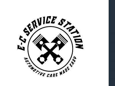 E-C SERVICE STATION branding creativity graphic design logo logowink
