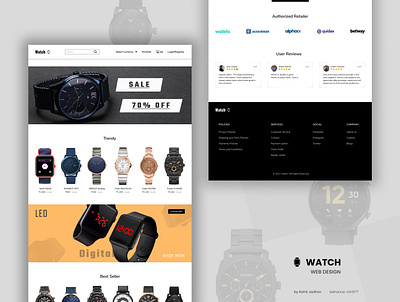 Watch product web design design experience figma hero landing ui uidesign uiux userinterface ux visualdesign web webdesign