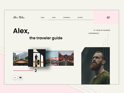 Traveler Guide Minimal Web Design