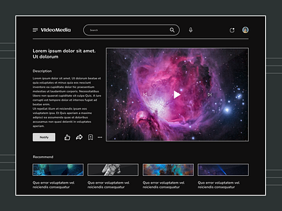 VideoMedia | UI DESIGN