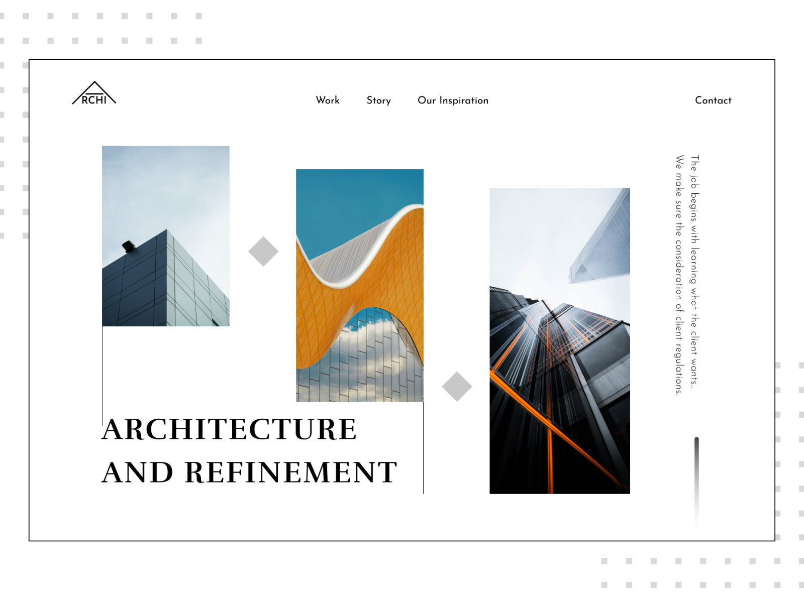 Architecture Landing Web page | UI #3 by Rohit Jadhav on Dribbble