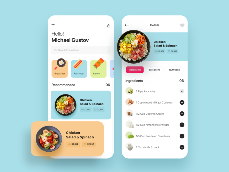 Diet App designs, themes, templates and downloadable graphic elements ...