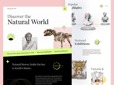 Museum Art website concept design!