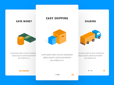 Onboarding android flat intro ios mobile app mobile ui onboardting steps transport ui ux