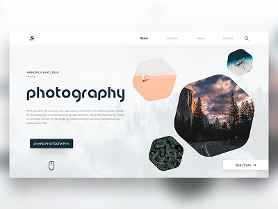 Stunning Photography Website Landing page