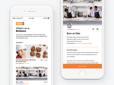 Brisbane Ticket App Design Concept