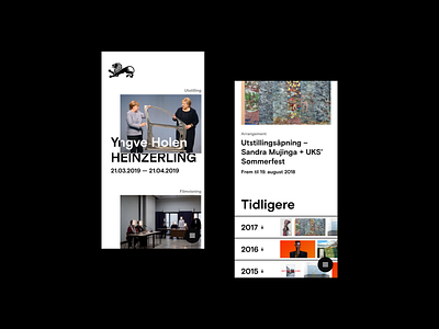 Kunstnernes hus art mobile website