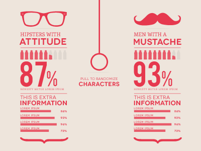 Matchup ban glasses hipster hyper infographic island mustache ray red sunglasses tejohanssen