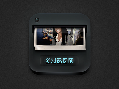 Icon app apt black dark icon internface kuben photo printer tejohanssen ui user