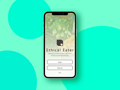 Ethical Eater - App design app design logo ui ux