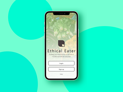 Ethical Eater - App design app design logo ui ux