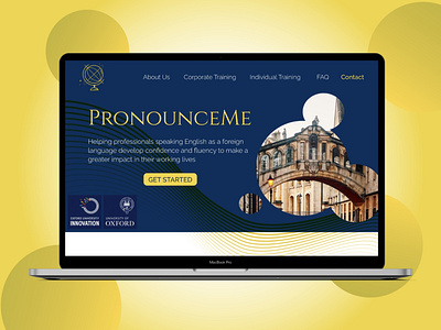 PronounceMe website redesign branding design ui ux