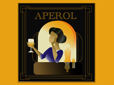 Art Deco Style - Aperol Poster