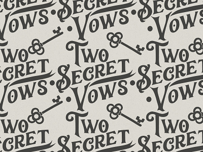 Two Secret Vows Lettering Logo