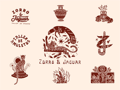 Zorro & Jaguar branding design foz graphic design handmade branding home homegoods illustration jaguar logo motion graphics nature type typography vector