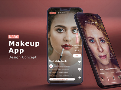 NARS Makeup app app design interface mobile ui user experience ux