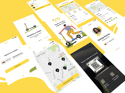 UNO Smart Mobility app design interface mobile ui user experience ux