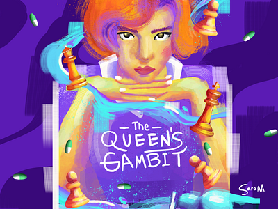 The Queen's Gambit digital art digital illustration digital painting fanart illustration art illustration design illustrations netflix