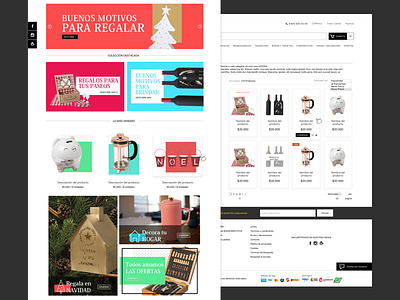 Buenos Motivos Ecommerce ecommerce gift landing layout products sale shop store ui ux website