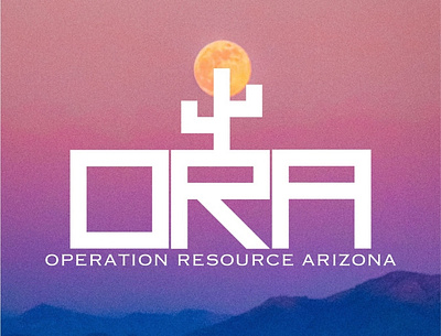 Operation Resource Arizona (ORA) Logo adobe branding design graphic design illustrator logo vector