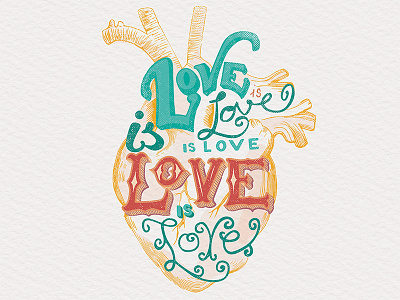 Love is Love drawing equality handlettering heart lettering lin manuel miranda love orlando