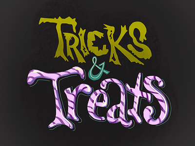 Happy Halloween!!! candy halloween hand lettering lettering scary spooky trick or treat typography