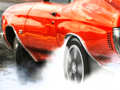 Burnout ae animated burnout car dof gif loop muscle smoke