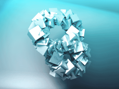 Emittercloner 3d abstract c4d geometric loop polygon render shape