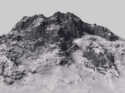 MountainGrowth 3d c4d displacement earth loop terrain