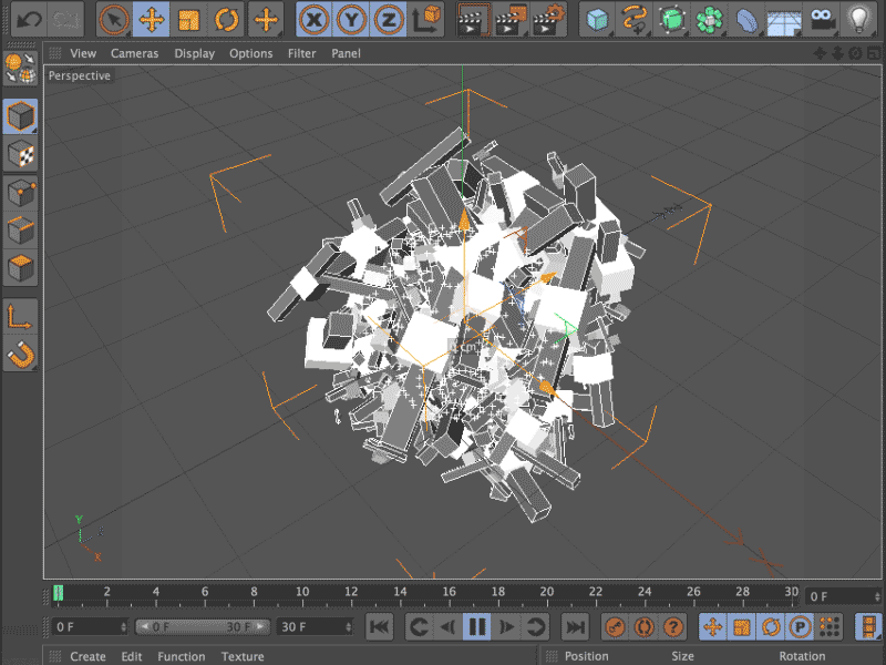 MoGraphr 2x 3d c4d loop mograph poly random workflow