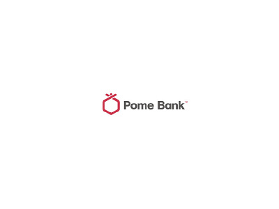 Pome Bank Logo Concept bank logo banking logo branding line logo logo design pomegrande pomegrande logo simple bank logo storke logo