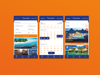 Hotel App / Calendar / Result list app desing booking app calendar calendat app design hotel app hotel booking ios result list result list app ui app ui booking user interface