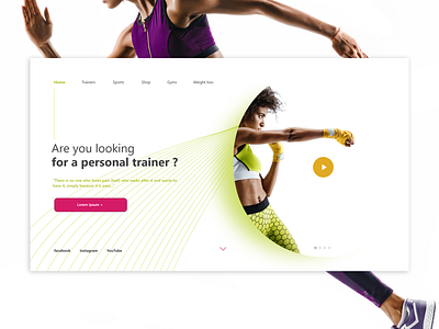 Fitness Web Concept fitness gym gym web sports web fitness