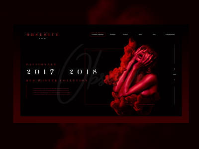 Prototype web design for fashion designer