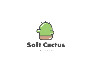 Soft Cactus Studio castus castus logo logo design soft cactus