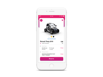 Concept Car Rental Booking app app design ios travel app ui ui design user interface ux