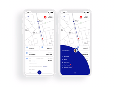 Public transportation app / concept v1 public transportation transportation app ui ui design uid user interface