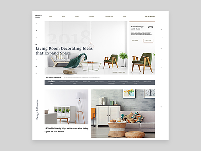 Concept Layout Ui Design - Home Deco ui ui design user interface ux webdesign
