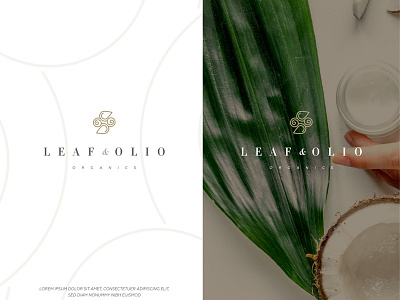 Leaf & Olio Organics Logo Concept branding cosmetics logo logo design luxury logo organic organic cosmetics organics