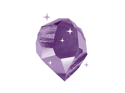 Bling bling crystal diamond purple shine