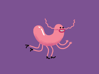Character Design character jimdo pink shrimp