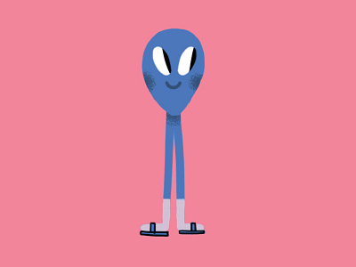 Character Design alien blue character jimdo