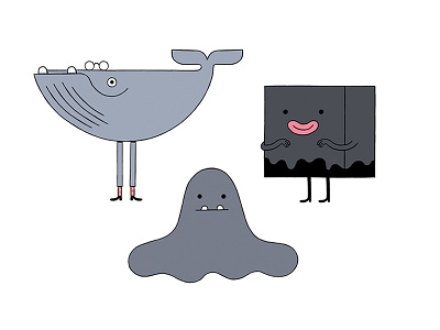 The Greys box character design grey jimdo whale