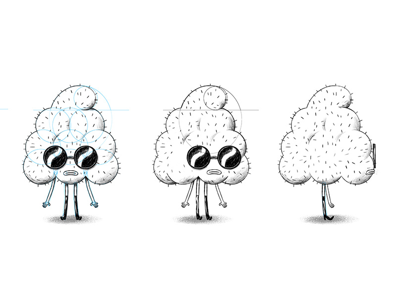 Character Design jimdo boots glasses sun design character raspberry
