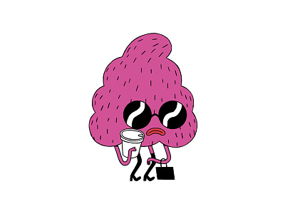 Bohemian Raspberry bohemian character coffee design hipster jimdo pink raspberry