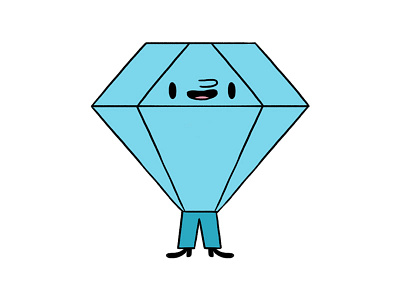 Sky Dumont blue character design diamond jimdo