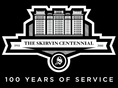 Logos Skirvin Centennial logo logo design vector
