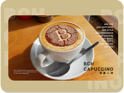 BCH CAPUCCINO design graphic design logo typography