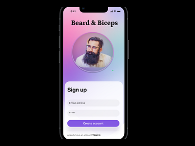 Mobile app for Beard and Biceps