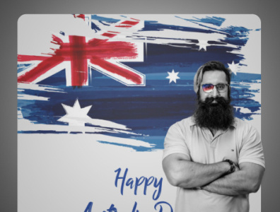 Australia Day australia beard celebration day fashion glasses logo specialday tshirt